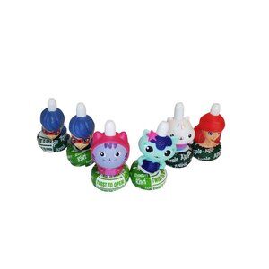 Good 2 Grow Lot Of 6 Juice Bottle Topper Ariel Mercat Ladybug Cakey DJ Catnip